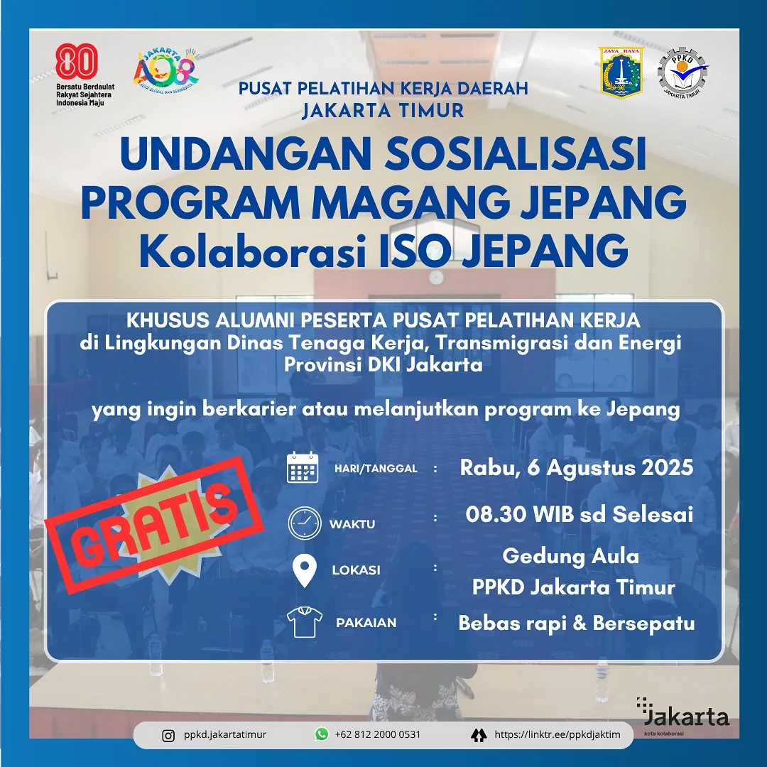 UNDANGAN SOSIALISASI PROGRAM MAGANG JEPANG – PPKD KABUPATEN ALOR